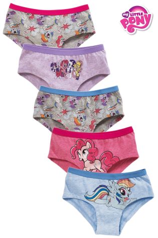 Pink/Blue My Little Pony Hipsters Five Pack (3-16yrs)